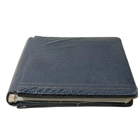 NIP Creative Memories Denim Cloth Scrapbook Album 7" square 12 Acid-Free Pages - Picture 4 of 8